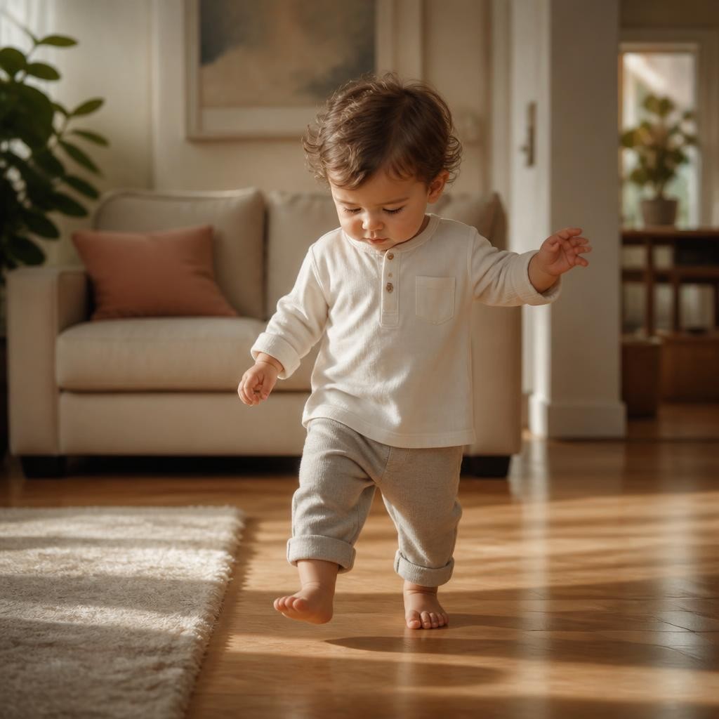 Illustration for the English word “toddler”