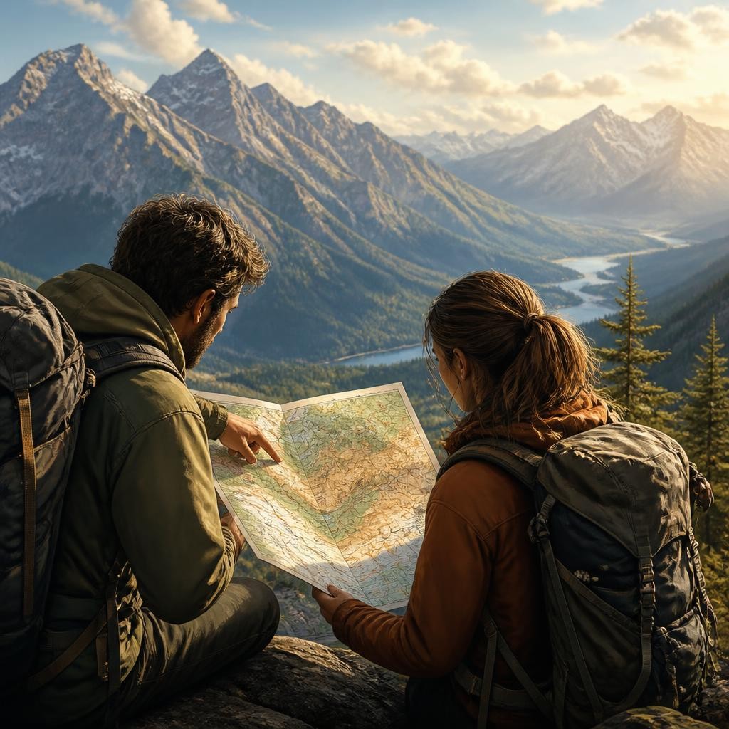 Illustration for the English word “topography”