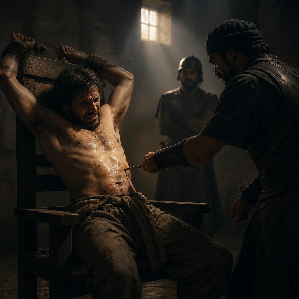 Illustration for the English word “torture”