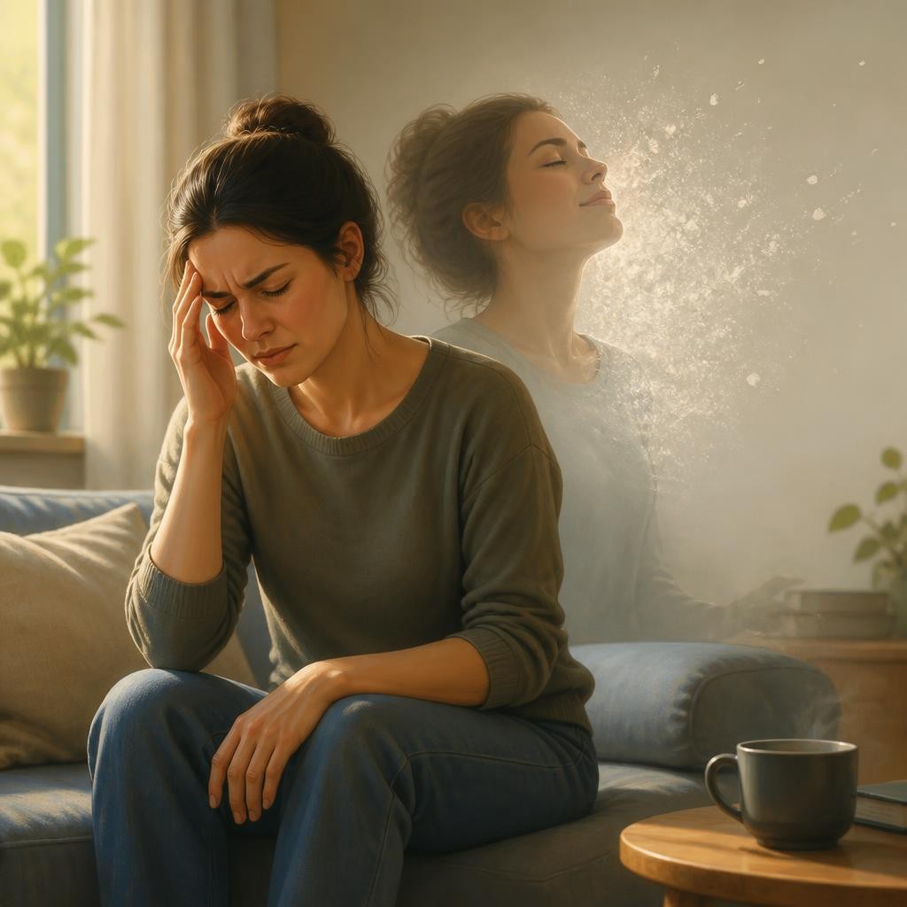 Illustration for the English word “transient”