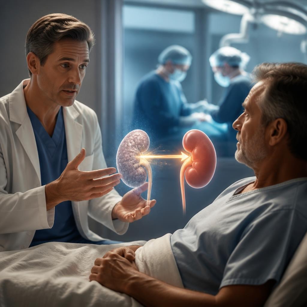 Illustration for the English word “transplantation”