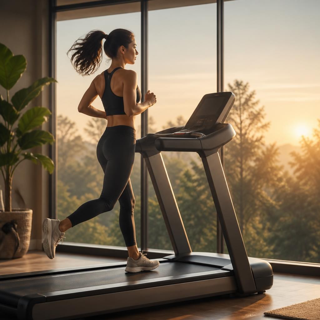 Illustration for the English word “treadmill”