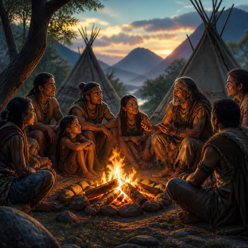 Illustration for the English word “tribe”