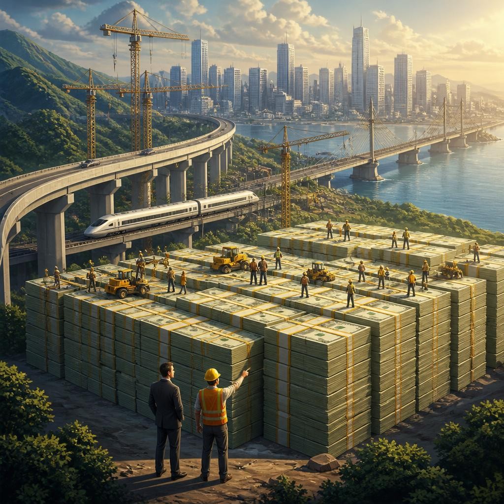 Illustration for the English word “trillion”