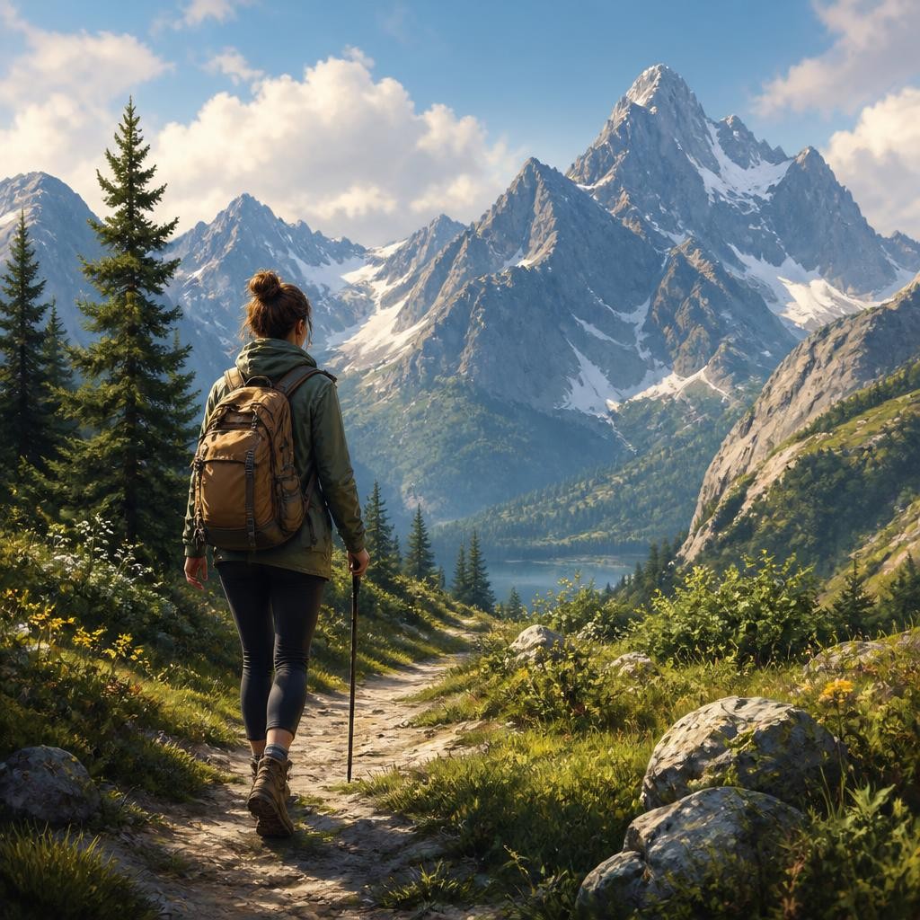 Illustration for the English word “trip”