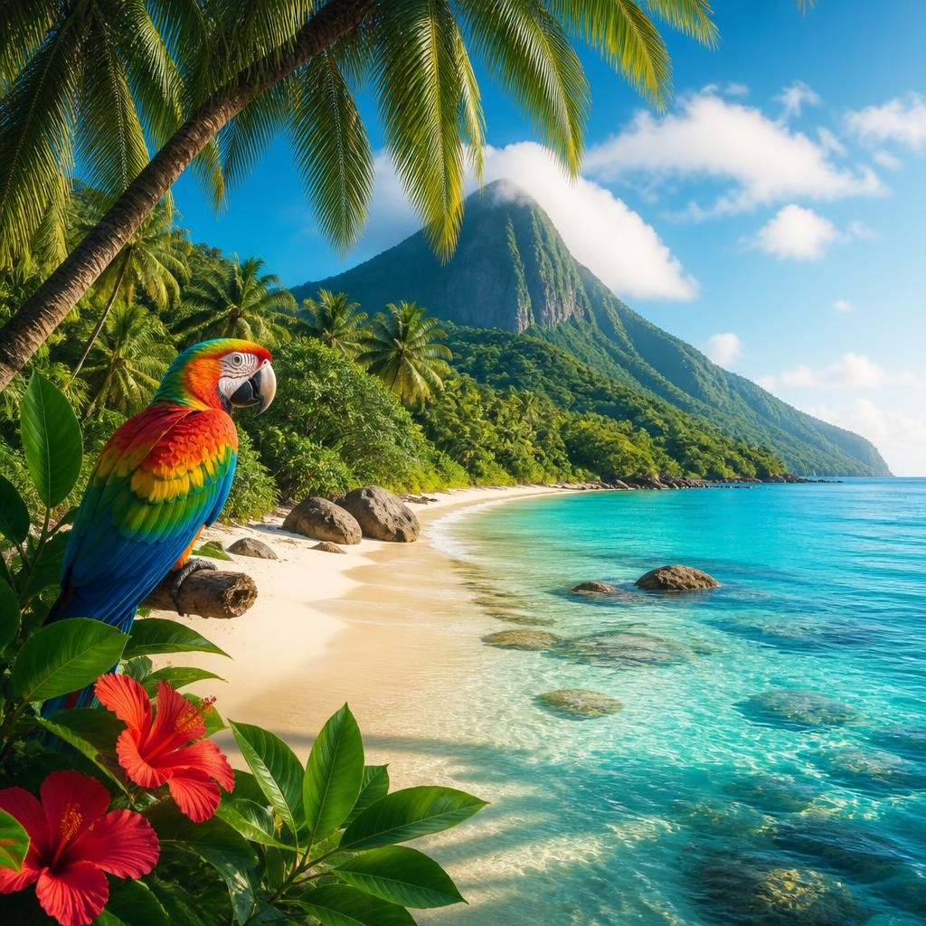 Illustration for the English word “tropical”