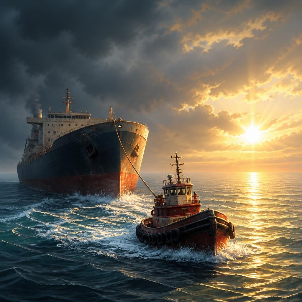 Illustration for the English word “turnaround”