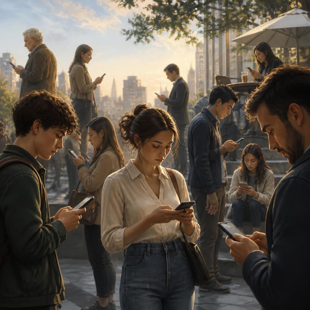 Illustration for the English word “ubiquitous”