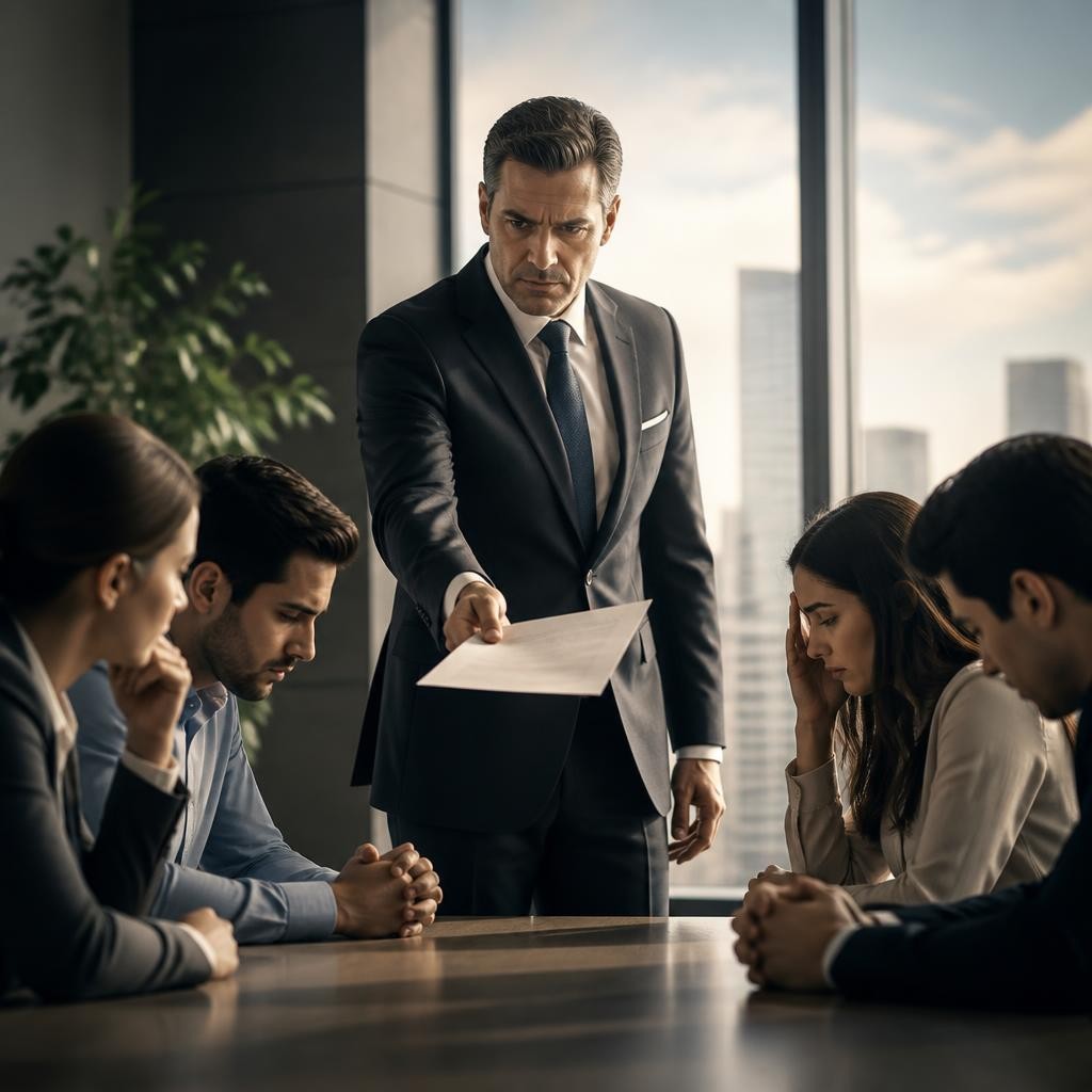 Illustration for the English word “ultimatum”