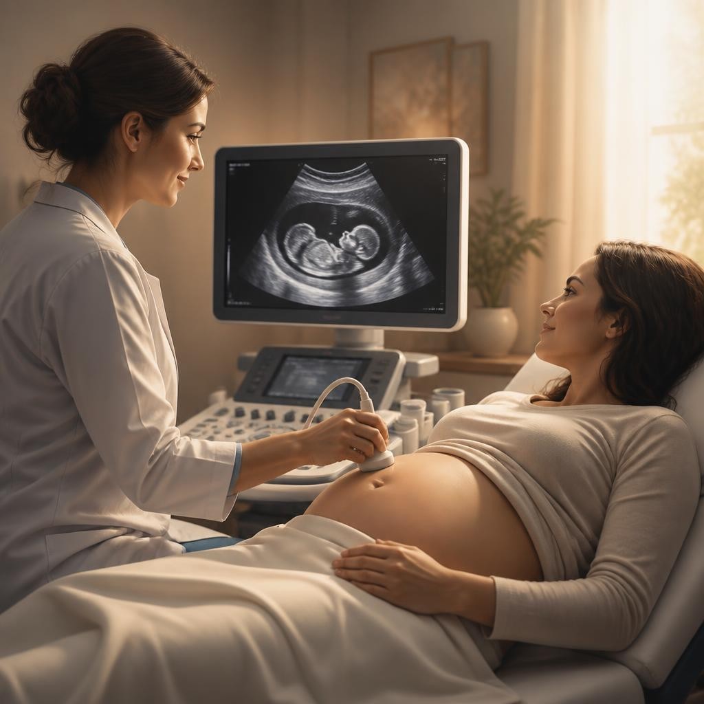 Illustration for the English word “ultrasound”