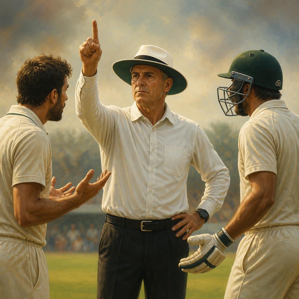 Illustration for the English word “umpire”