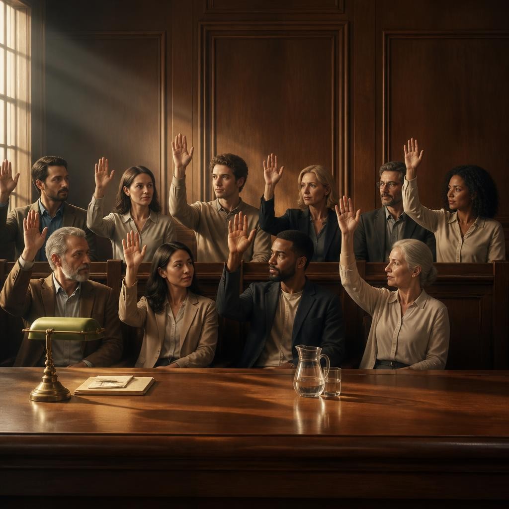 Illustration for the English word “unanimous”