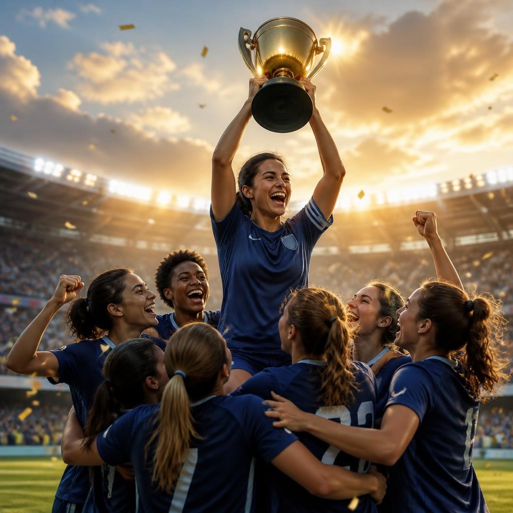 Illustration for the English word “undefeated”