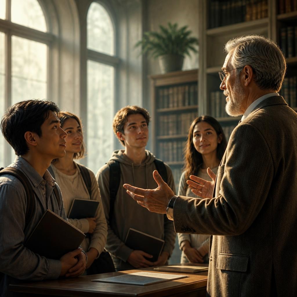 Illustration for the English word “undergraduate”