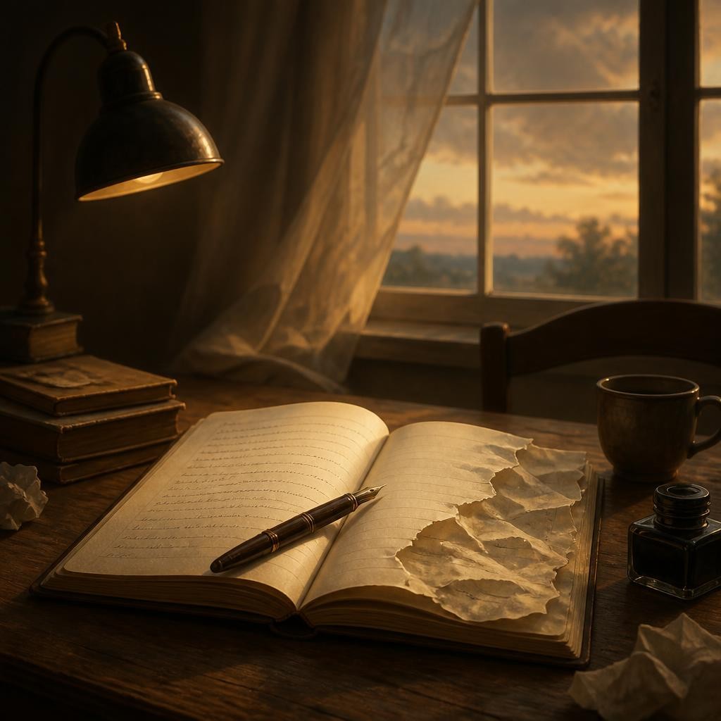 Illustration for the English word “unfinished”