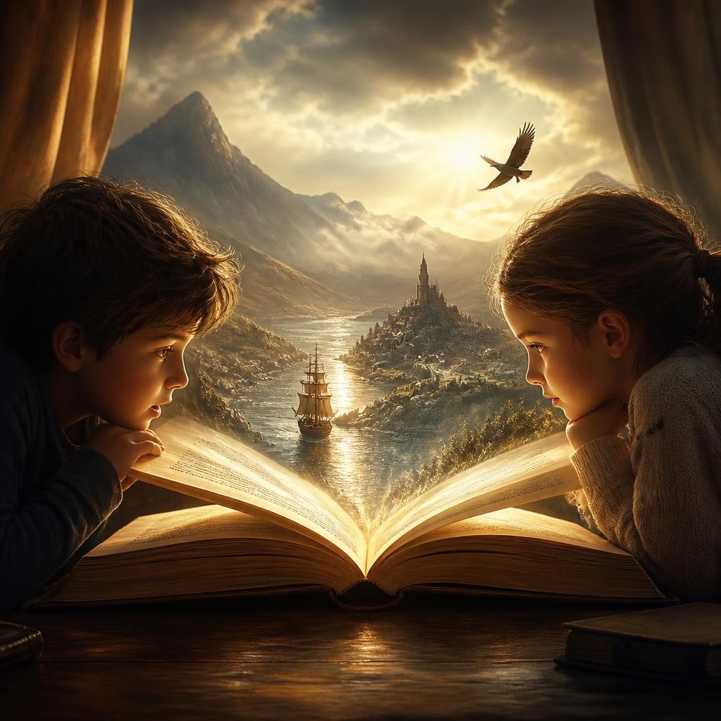 Illustration for the English word “unfold”