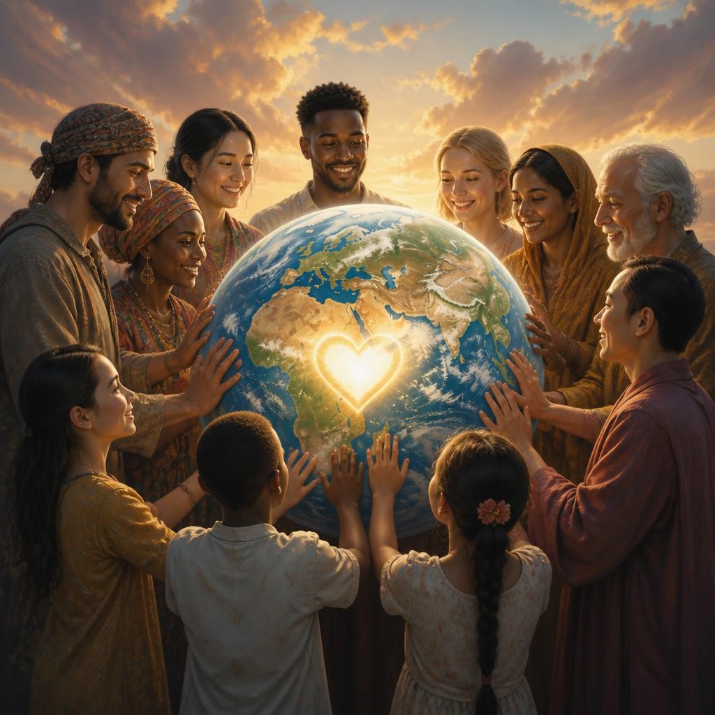 Illustration for the English word “universal”
