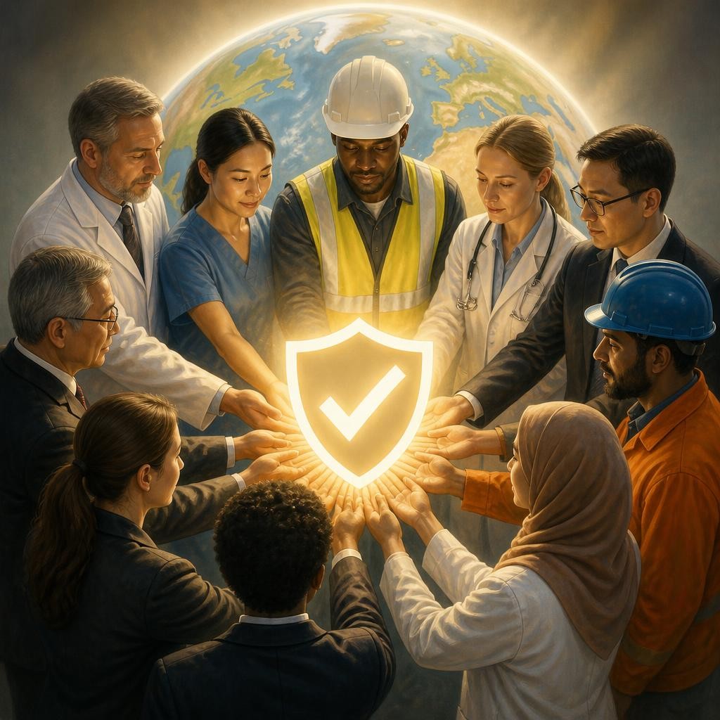 Illustration for the English word “universally”