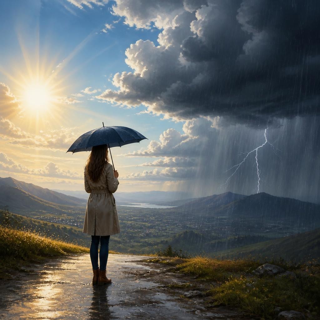 Illustration for the English word “unpredictable”