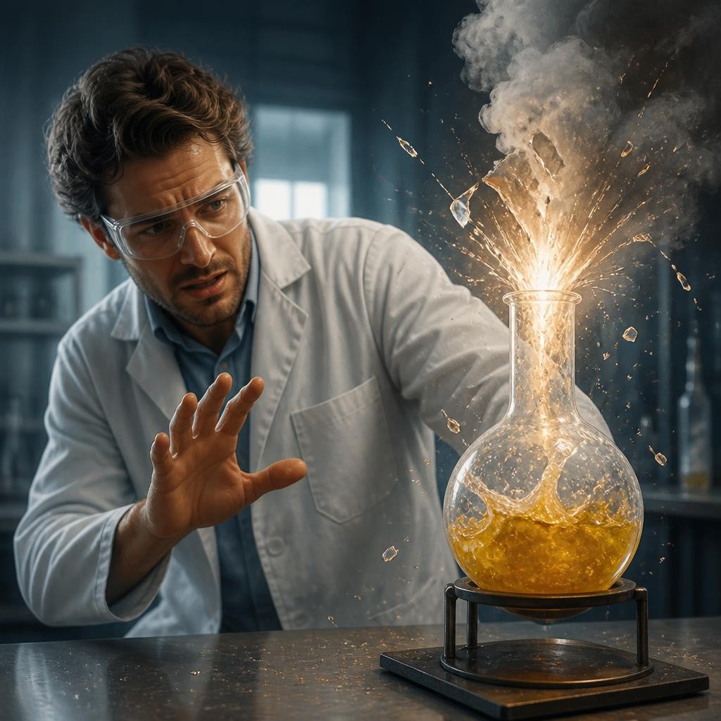 Illustration for the English word “unstable”
