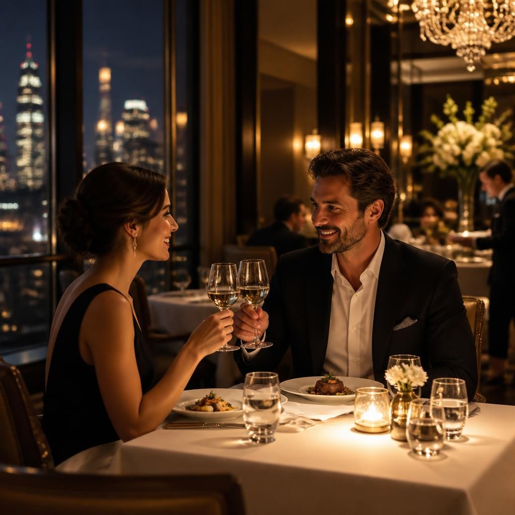 Illustration for the English word “upscale”