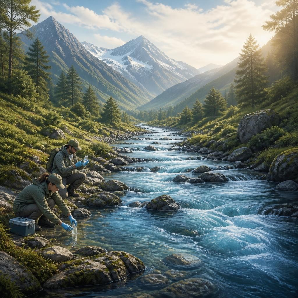 Illustration for the English word “upstream”