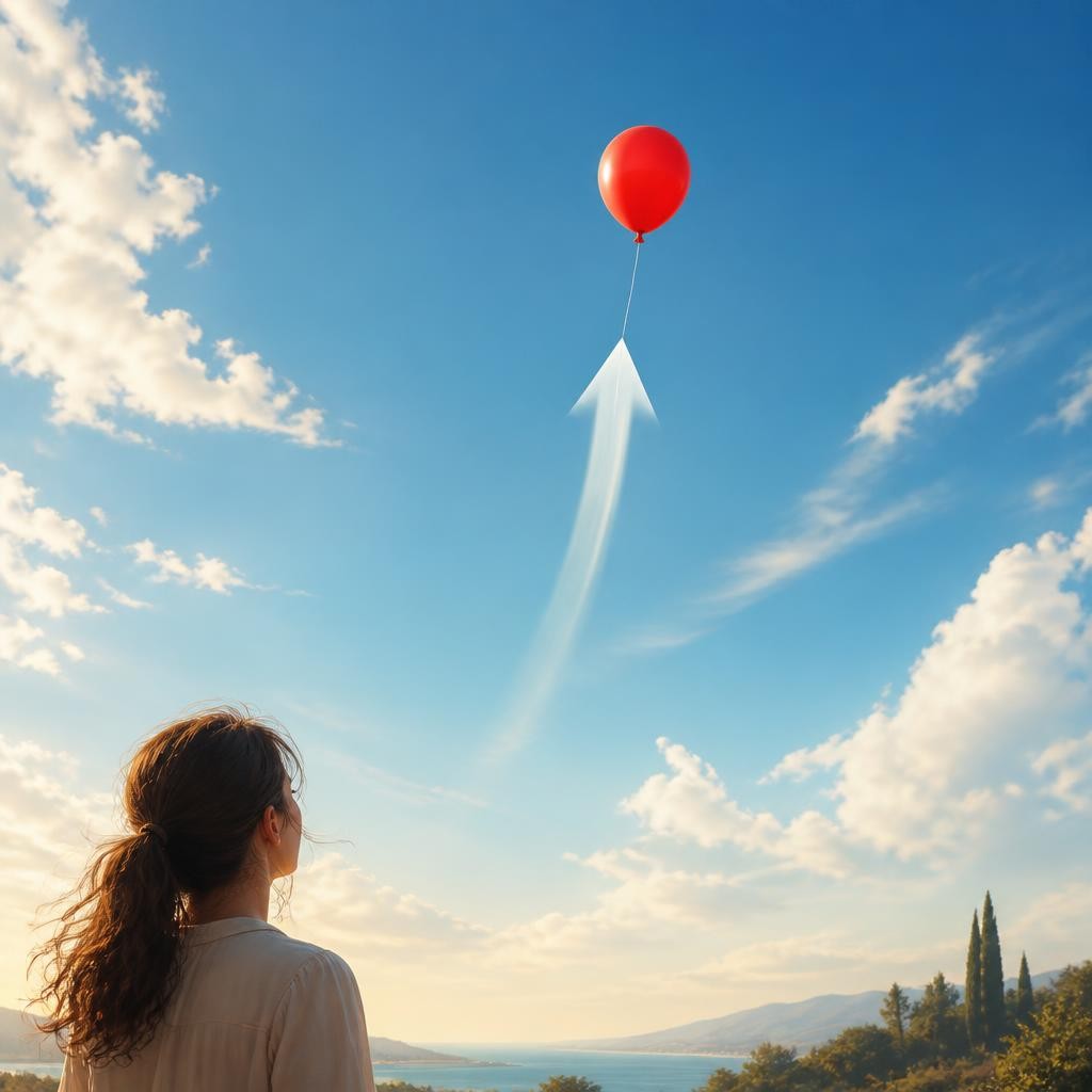 Illustration for the English word “upwards”