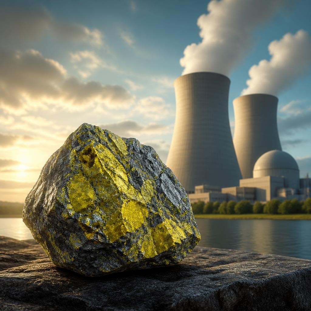 Illustration for the English word “uranium”