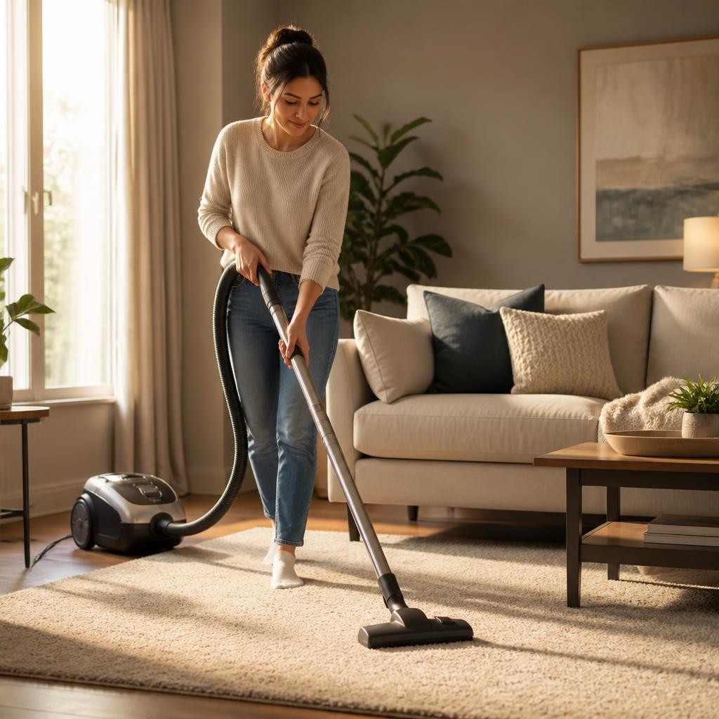 Illustration for the English word “vacuum”