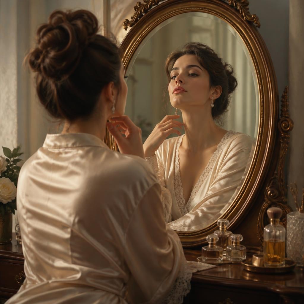 Illustration for the English word “vanity”