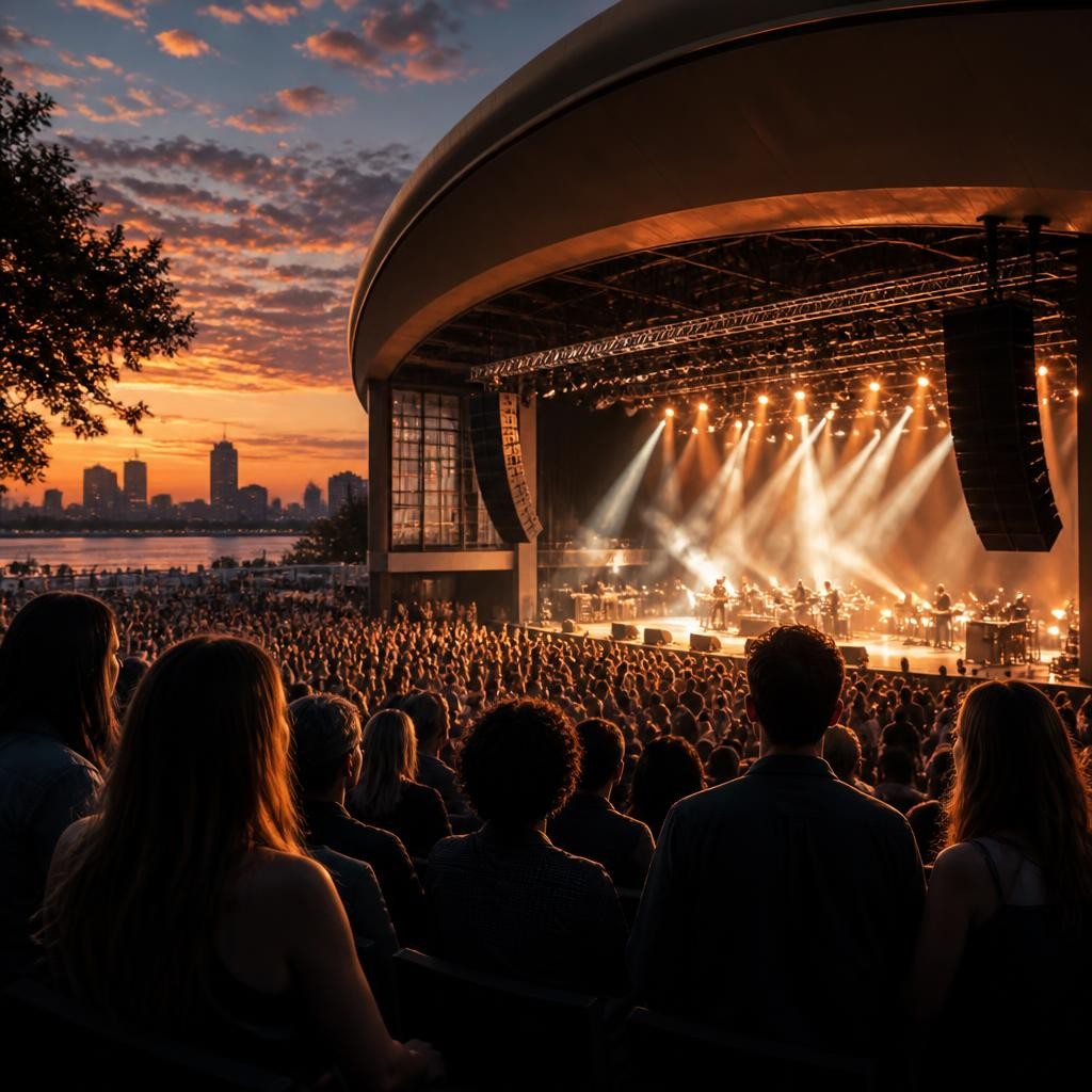 Illustration for the English word “venue”