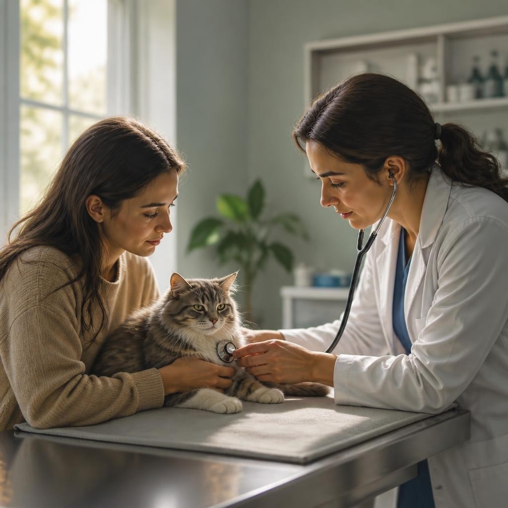 Illustration for the English word “vet”