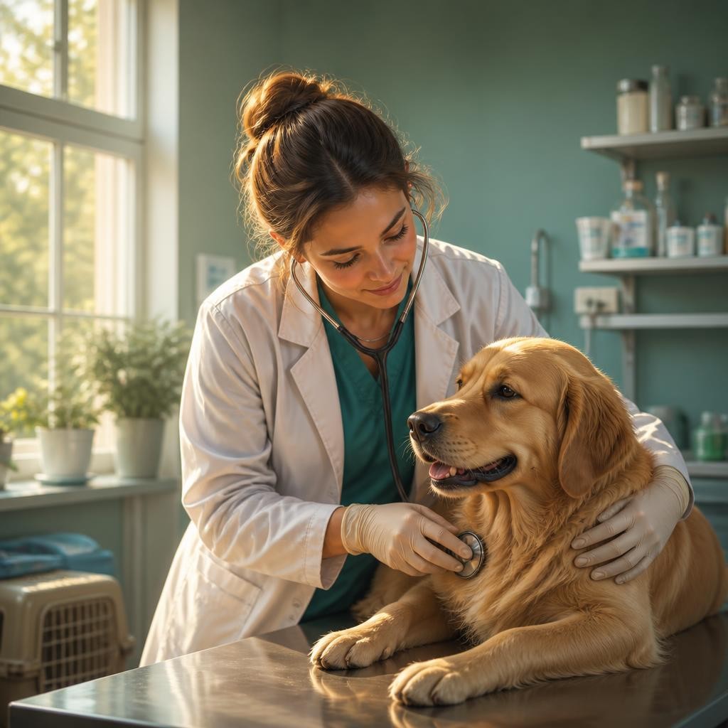 Illustration for the English word “veterinary”