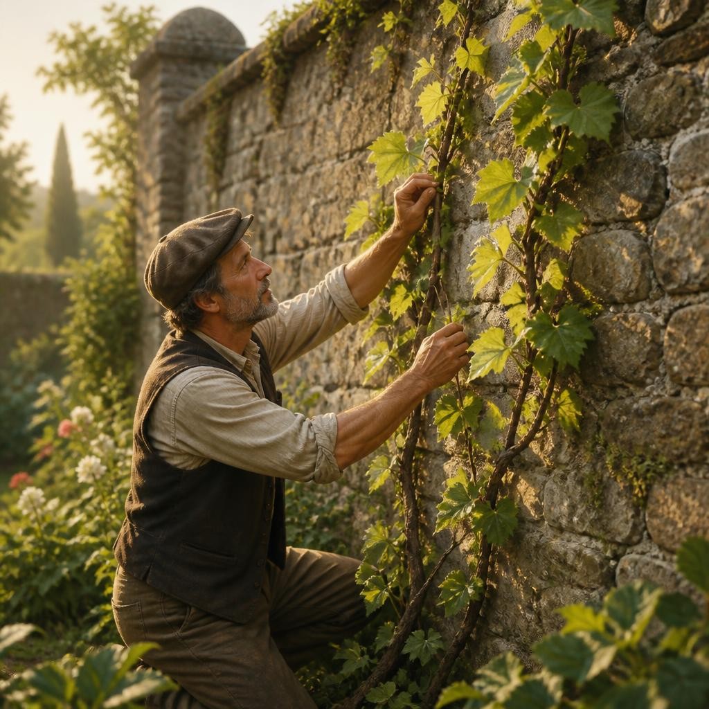 Illustration for the English word “vine”