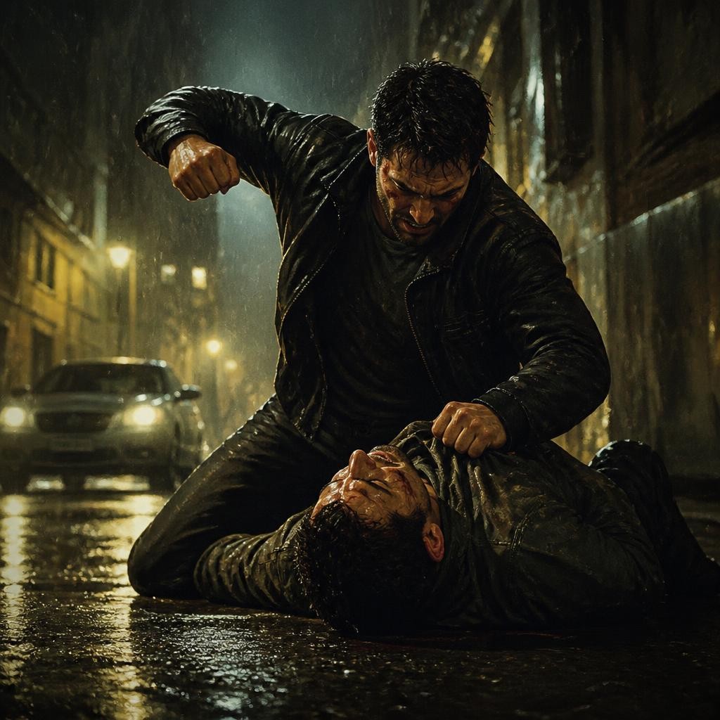 Illustration for the English word “violence”