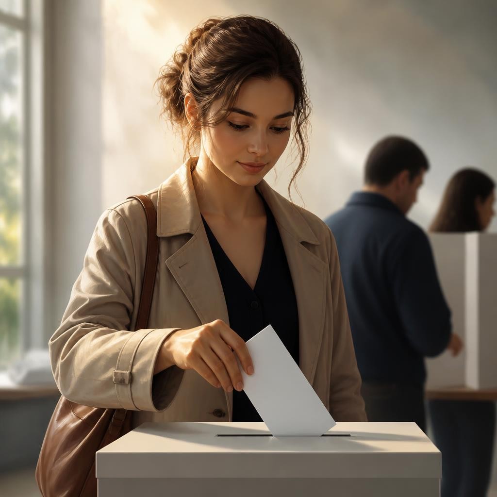Illustration for the English word “vote”