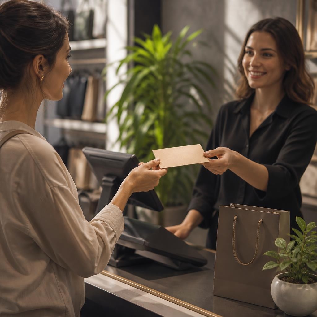 Illustration for the English word “voucher”