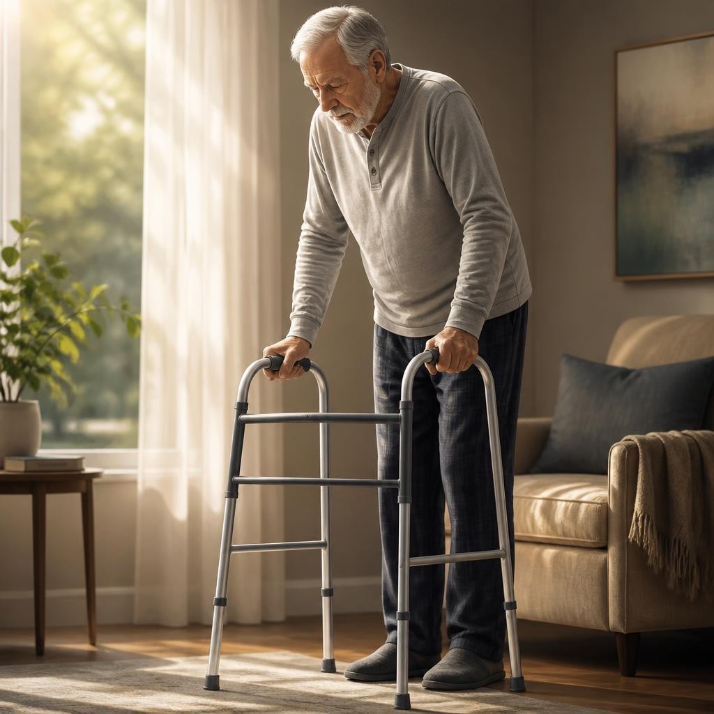 Illustration for the English word “walker”