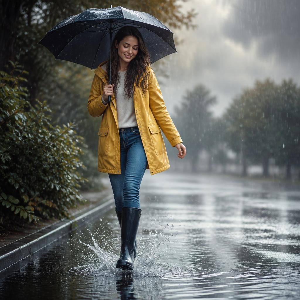 Illustration for the English word “waterproof”