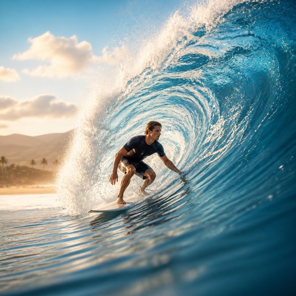 Illustration for the English word “wave”