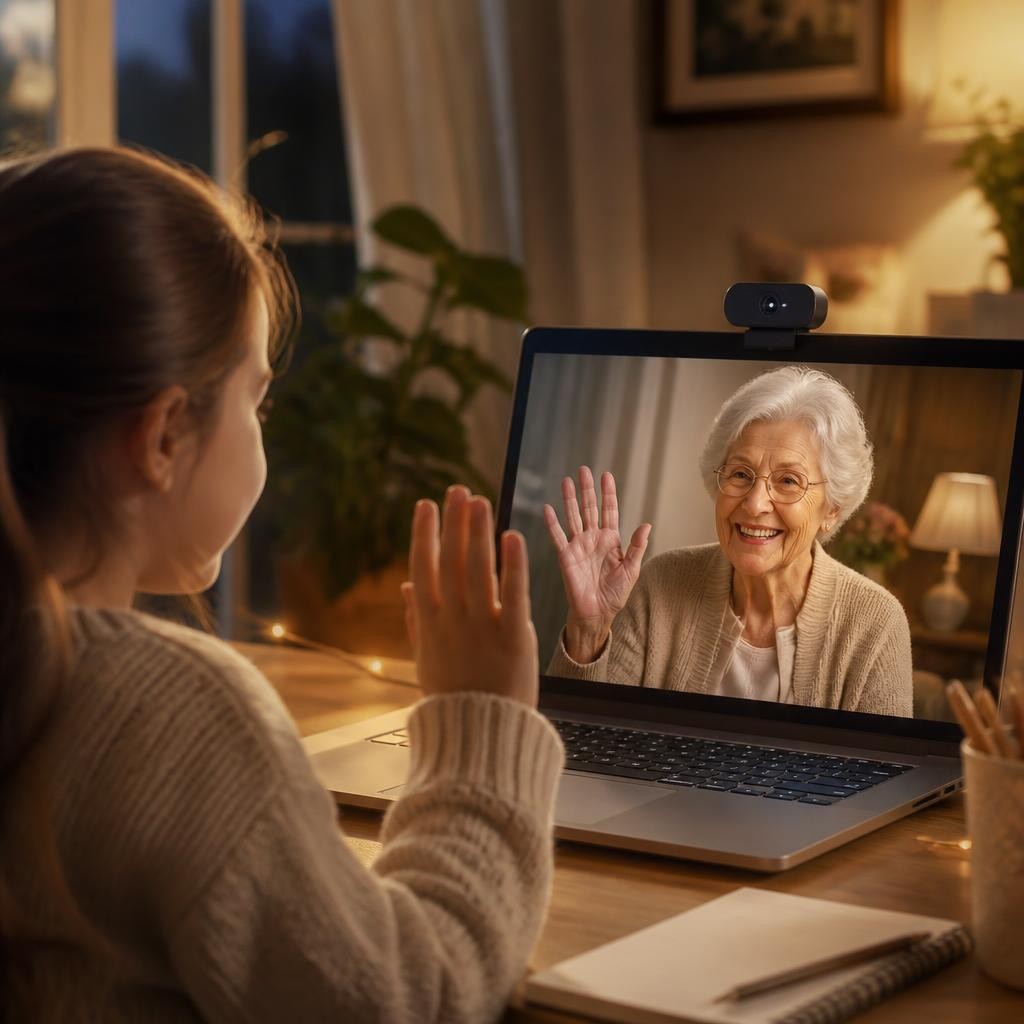Illustration for the English word “webcam”