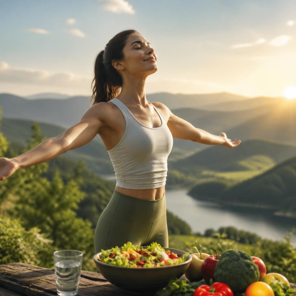 Illustration for the English word “well-being”
