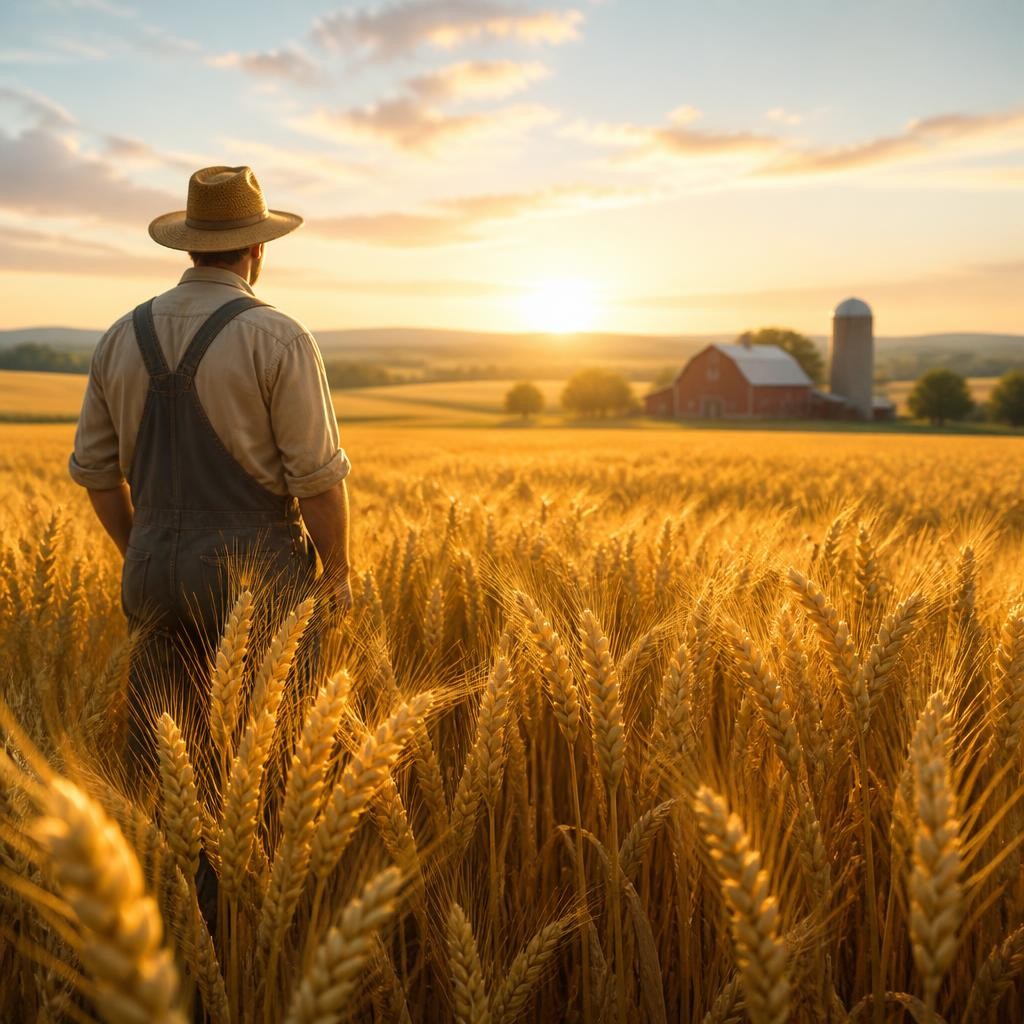 Illustration for the English word “wheat”