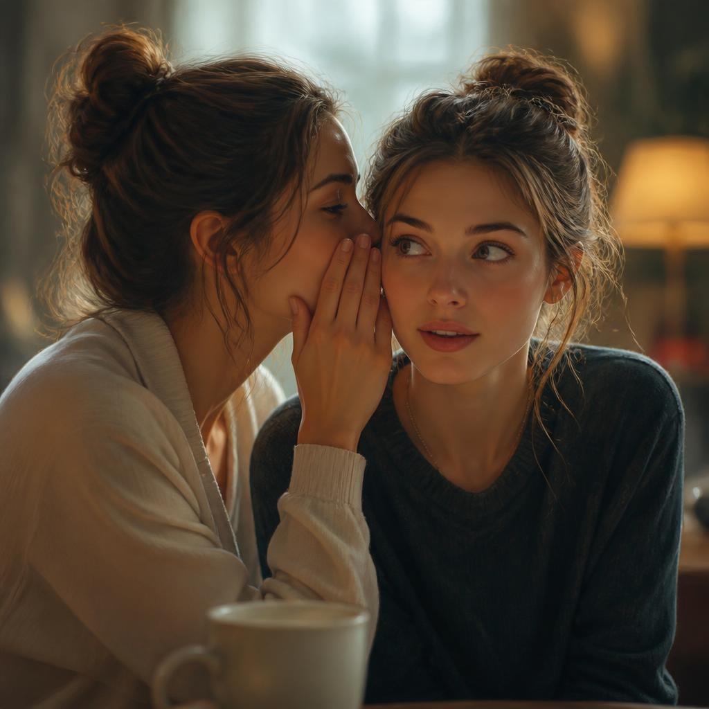 Illustration for the English word “whisper”