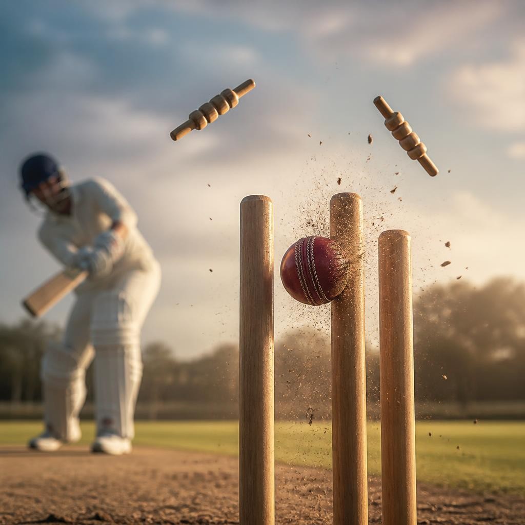 Illustration for the English word “wicket”