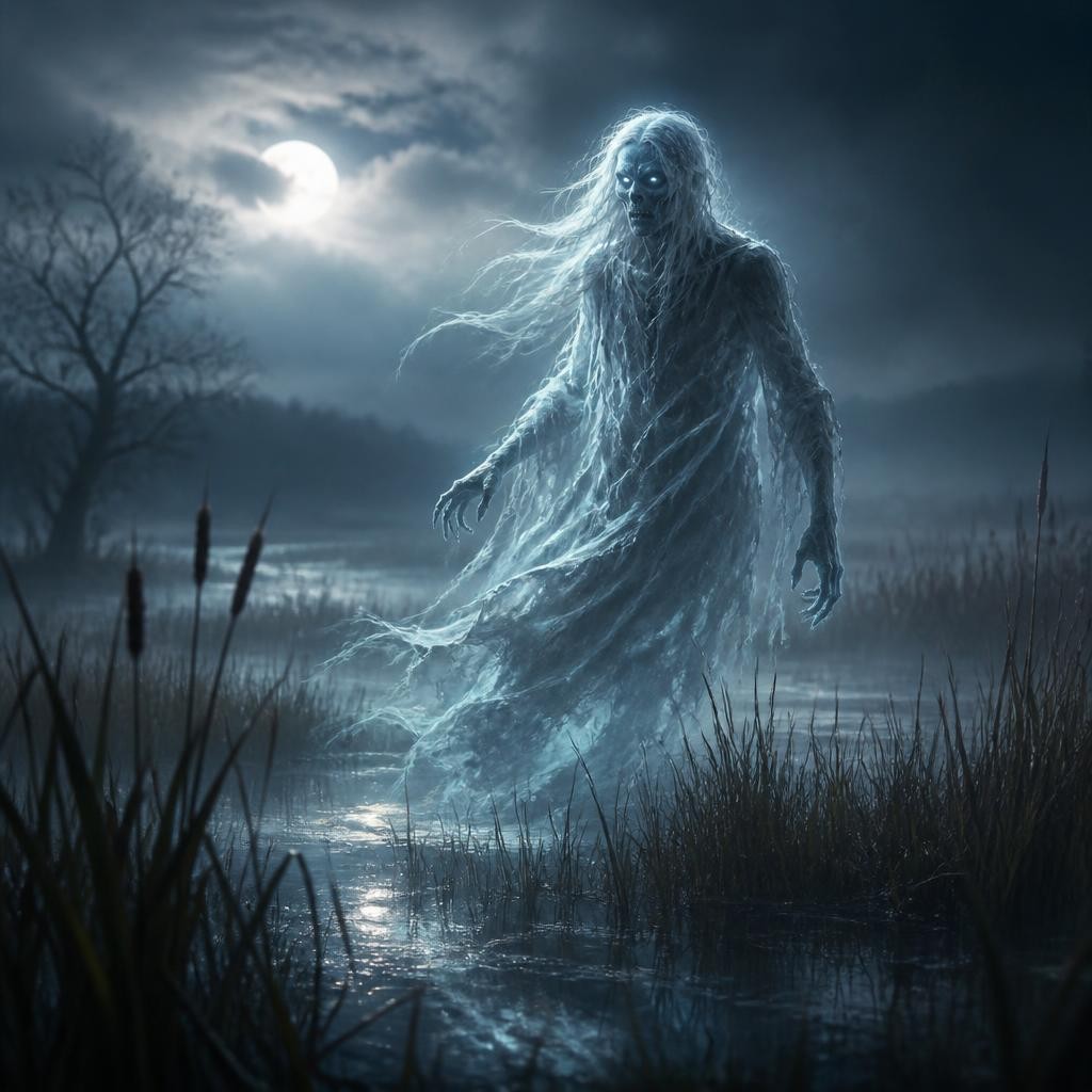 Illustration for the English word “wight”