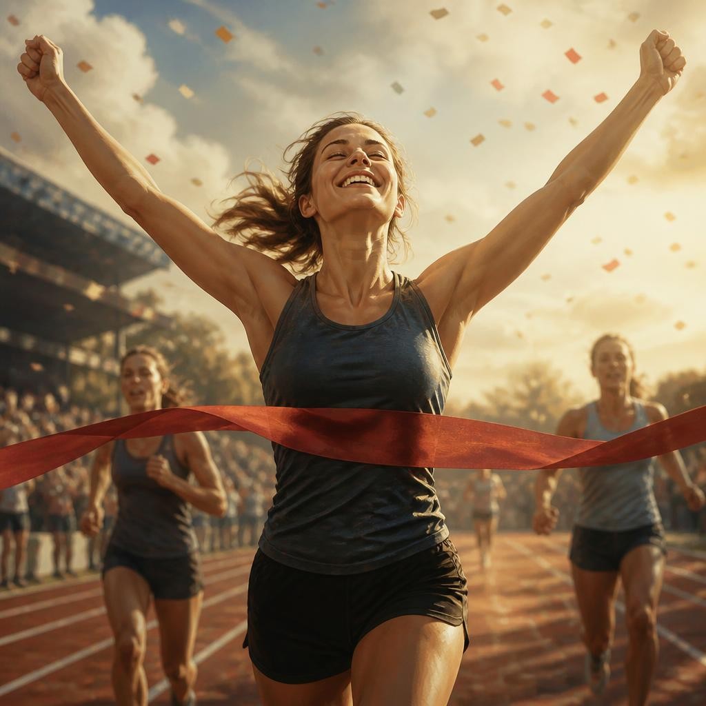 Illustration for the English word “win”