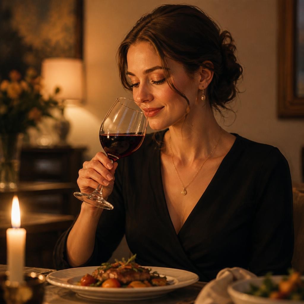 Illustration for the English word “wine”