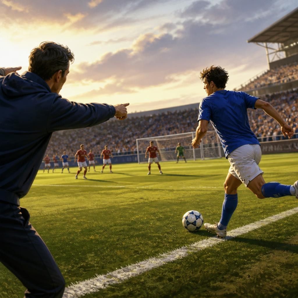 Illustration for the English word “winger”