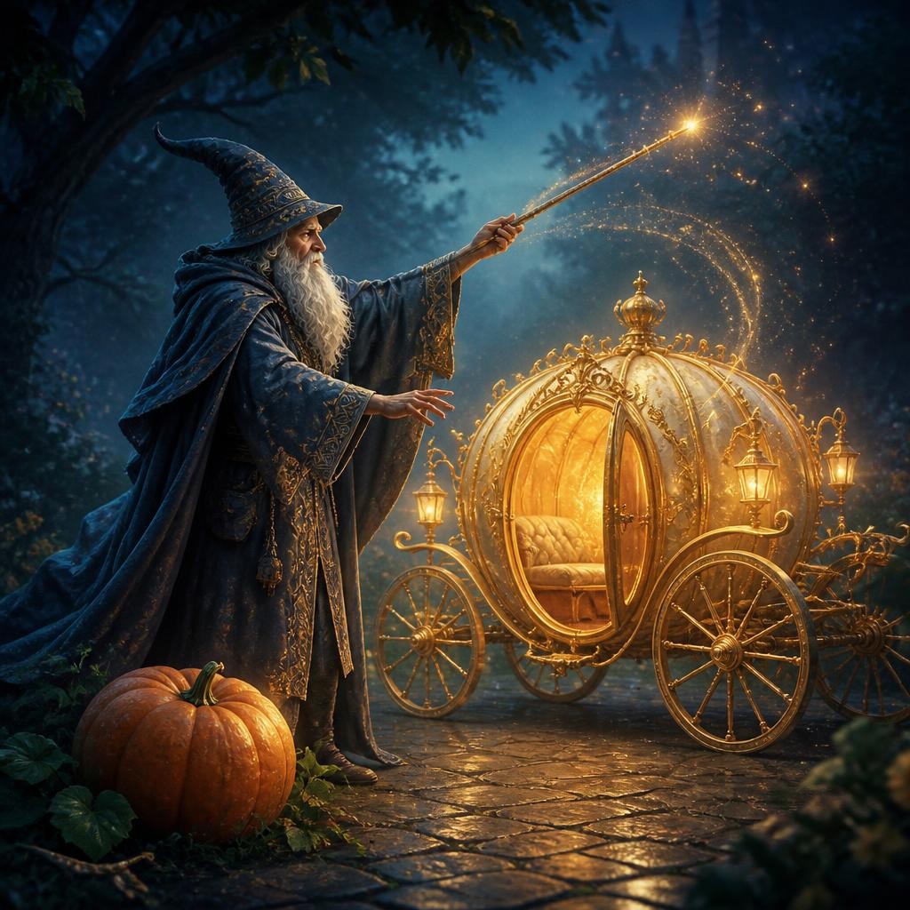 Illustration for the English word “wizard”